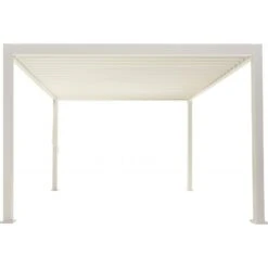 Pergola Bioclimatique Autoportante En Alu Blanc 3.6x3.6m Ombrea 9 Pergola Bioclimatique Autoportante En Alu Blanc 3.6x3.6m Ombrea -Mobilier De Jardin pergola bioclimatique autoportante en alu blanc 36x36m ombrea 3