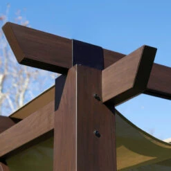 Pergola En Aluminium Marron Foncé 576x311,5cm Modena – PARAGON OUTDOOR -Mobilier De Jardin pergola en aluminium marron fonce 576x3115cm modena paragon outdoor 2