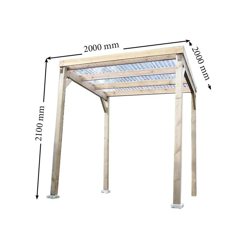 Pergola En Bois Traité Autoclave Budget Habrita 3 Pergola En Bois Traité Autoclave Budget Habrita – Image 3