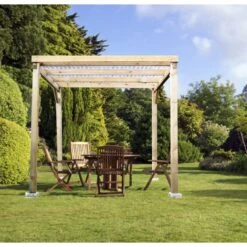 Pergola En Bois Traité Autoclave Budget Habrita