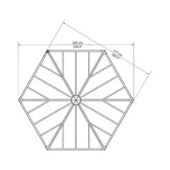 Pergola Fermée En Aluminium Et Polycarbonate 517x595cm Garda™ - Palram - Canopia -Mobilier De Jardin pergola fermee en aluminium et polycarbonate 517x595cm garda palram 3