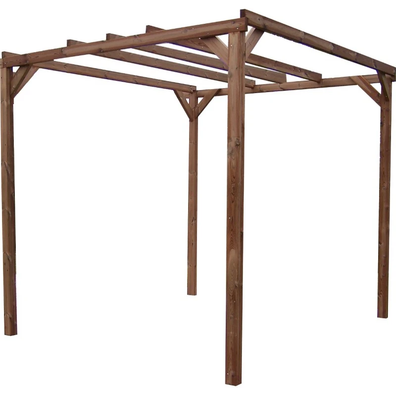 Pergola THONON 8,88m² En Bois Thermo Chauffé Sans Couverture HABRITA 3 Pergola THONON 8,88m² En Bois Thermo Chauffé Sans Couverture HABRITA – Image 3