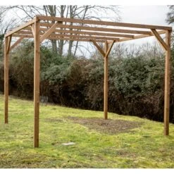 Pergola THONON 8,88m² En Bois Thermo Chauffé Sans Couverture HABRITA 10 Pergola THONON 8,88m² En Bois Thermo Chauffé Sans Couverture HABRITA -Mobilier De Jardin pergola thonon 888m en bois thermo chauffe sans couverture habrita 4