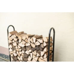 Porte-bûches 120cm En Acier Capacité De Charge De 500kg Avec Couverture - Shelter Logic -Mobilier De Jardin porte buches 120cm en acier capacite de charge de 500kg avec couverture shelter logic 4