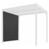 Rideau En PVC Tissé Gris Pour Côté 3m De La Pergola Bioclimatique Alu 10,80m² Habrita