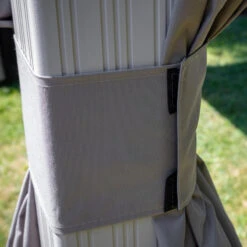 Rideaux Occultants En Polyester Champagne Pour Pergola Messina 12x16 - SOJAG -Mobilier De Jardin rideaux occultants en polyester champagne pour pergola messina 12x16 sojag 1 2