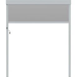 Store Avec Cadre Latéral Gris Clair 270cm Pour Pergola Bioclimatique En Aluminium X-METAL -Mobilier De Jardin store avec cadre lateral gris clair 270cm pour pergola bioclimatique en aluminium x metal 3