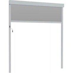 Store Avec Cadre Latéral Gris Clair 270cm Pour Pergola Bioclimatique En Aluminium X-METAL -Mobilier De Jardin store avec cadre lateral gris clair 270cm pour pergola bioclimatique en aluminium x metal 4