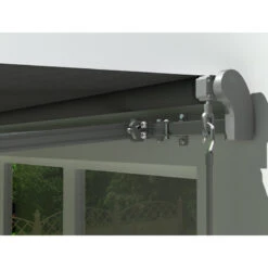 Store Banne Manuel 295x200cm EASY Toile Polyester Grise - X-METAL -Mobilier De Jardin store banne manuel 295x200cm easy toile polyester grise x metal 2