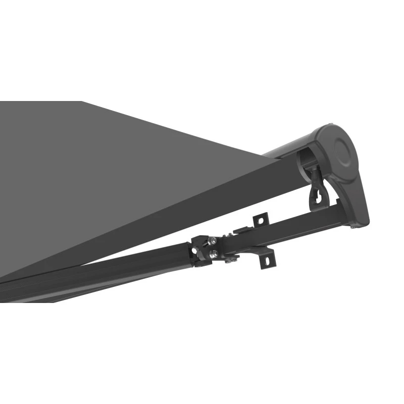 Store Banne Manuel 350x250cm DECO Toile Polyester Grise - X-METAL 3 Store Banne Manuel 350x250cm DECO Toile Polyester Grise - X-METAL – Image 3