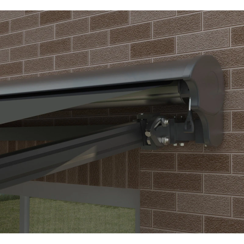 Store Banne Motorisé 295x200cm DECO Toile Polyester Grise - X-METAL 6 Store Banne Motorisé 295x200cm DECO Toile Polyester Grise - X-METAL – Image 6