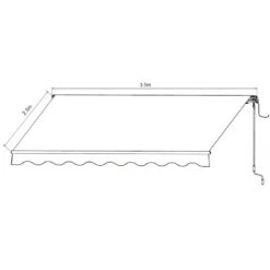 Store Banne Motorisé 350x250cm EASY Toile Polyester Grise - X-METAL 8 Store Banne Motorisé 350x250cm EASY Toile Polyester Grise - X-METAL -Mobilier De Jardin store banne motorise 350x250cm easy toile polyester grise x metal 2