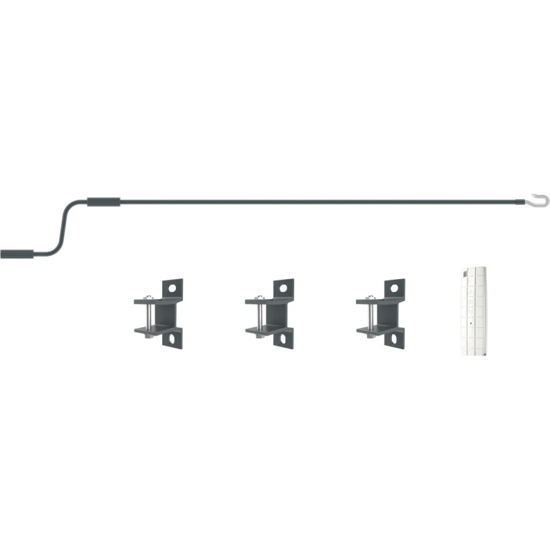 Store Banne Motorisé 395x300cm DECO Toile Polyester Grise - X-METAL 2 Store Banne Motorisé 395x300cm DECO Toile Polyester Grise - X-METAL – Image 2