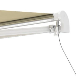 Store Banne Motorisé 395x300cm EASY Toile Polyester Beige - X-METAL -Mobilier De Jardin store banne motorise 395x300cm easy toile polyester beige x metal 3