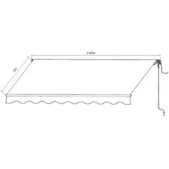 Store Banne Motorisé 395x300cm EASY Toile Polyester Beige - X-METAL -Mobilier De Jardin store banne motorise 395x300cm easy toile polyester beige x metal 4