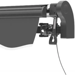 Store Banne Motorisé 395x300cm EASY Toile Polyester Grise - X-METAL -Mobilier De Jardin store banne motorise 395x300cm easy toile polyester grise x metal 4