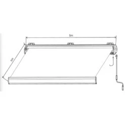 Store Banne Motorisé 500x300cm LUXO Toile Polyester Beige - X-METAL -Mobilier De Jardin store banne motorise 500x300cm luxo toile polyester beige x metal 2