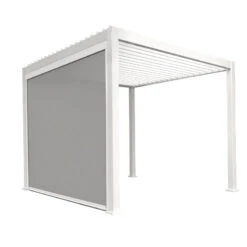 Store Latéral Blanc 300cm Pour Pergola Bioclimatique En Alu Ombrea -Mobilier De Jardin store lateral blanc 300cm pour pergola bioclimatique en alu ombrea 2