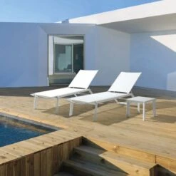 Table Basse De Jardin CRUISE Blanc -Mobilier De Jardin table basse de jardin cruise blanc 3