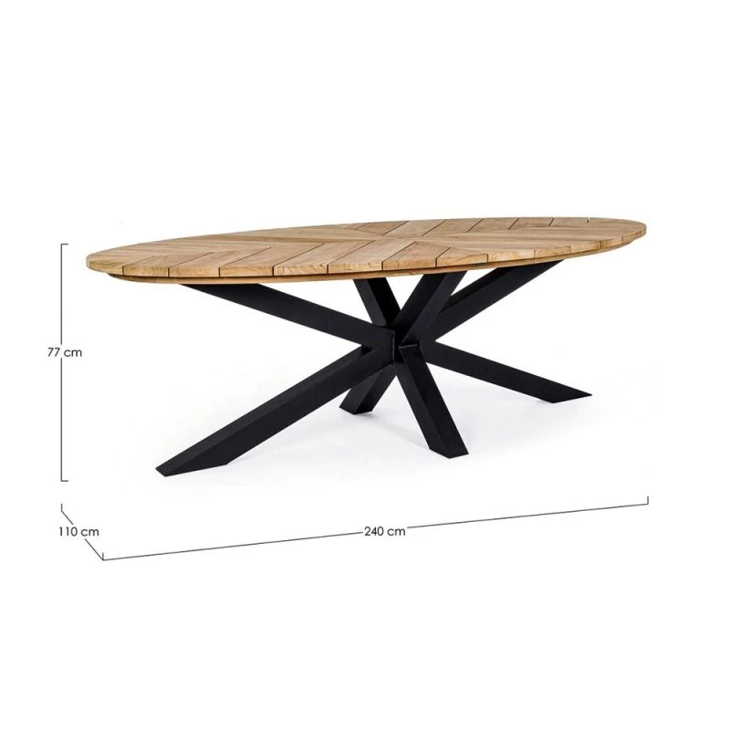 Table De Jardin 10 Places PALMDALE Carbone 3 Table De Jardin 10 Places PALMDALE Carbone – Image 3
