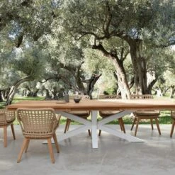 Table De Jardin Extensible 12 Places PALMDALE Blanc -Mobilier De Jardin table de jardin extensible 12 places palmdale blanc 5