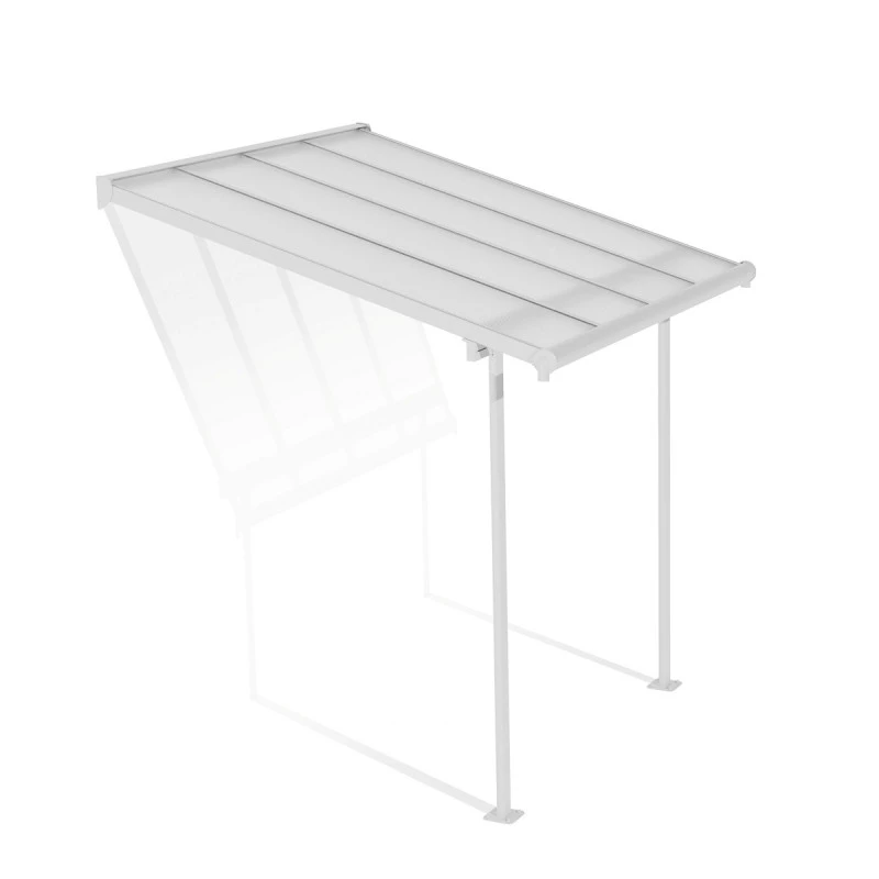 Toit De Terrasse 224x224cm En Aluminium Blanc Et Polycarbonate 6mm SIERRA - Canopia By Palram 2 Toit De Terrasse 224x224cm En Aluminium Blanc Et Polycarbonate 6mm SIERRA - Canopia By Palram – Image 2