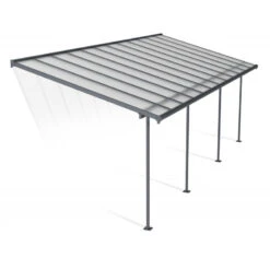Toit De Terrasse 295x739cm En Aluminium Gris Et Polycarbonate 6mm SIERRA - Canopia By Palram