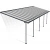 Toit De Terrasse 295x980cm En Aluminium Gris Et Polycarbonate 6mm SIERRA - Canopia By Palram