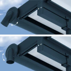 Toit De Terrasse 299x434cm En Aluminium Gris Et Polycarbonate 6mm SIERRA - Canopia By Palram -Mobilier De Jardin toit de terrasse 299x434cm en aluminium gris et polycarbonate 6mm sierra canopia by palram 5