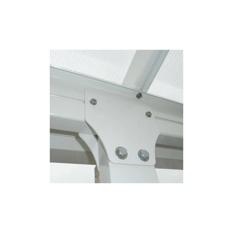 Toit De Terrasse 300x1000cm En Alu Blanc Et Polycarbonate 8mm PATIO 6 Toit De Terrasse 300x1000cm En Alu Blanc Et Polycarbonate 8mm PATIO – Image 6