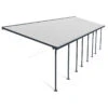 Toit De Terrasse 300x1156cm En Aluminium Gris Et Polycarbonate 8mm FERIA - Canopia By Palram