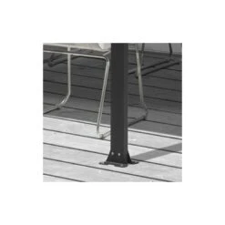 Toit De Terrasse 9,21m² Aluminium Anthracite Et Polycarbonate Habrita -Mobilier De Jardin toit de terrasse 921m aluminium anthracite et polycarbonate habrita 2