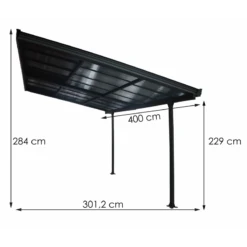Toit De Terrasse En Alu Anthracite 12,04m² à Panneaux Amovibles Habrita -Mobilier De Jardin toit de terrasse en alu anthracite 1204m a panneaux amovibles habrita 3
