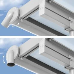 Toit De Terrasse En Aluminium Blanc 3x6,10m + PC 16mm Olympia - Palram - Canopia -Mobilier De Jardin toit de terrasse en aluminium blanc 3x610m pc 16mm olympia palram 5