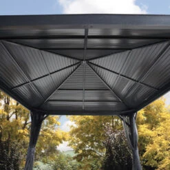 Tonnelle De Jardin South Beach 363x363cm En Aluminium Thermolaqué – SOJAG -Mobilier De Jardin tonnelle de jardin south beach 363x363cm en aluminium thermolaque sojag 2