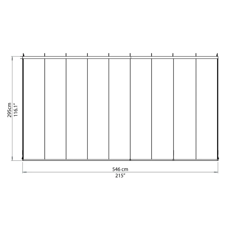Véranda 300x546cm En Alu Blanc Et Polycarbonate 8mm Sanremo - Palram - Canopia 3 Véranda 300x546cm En Alu Blanc Et Polycarbonate 8mm Sanremo - Palram - Canopia – Image 3