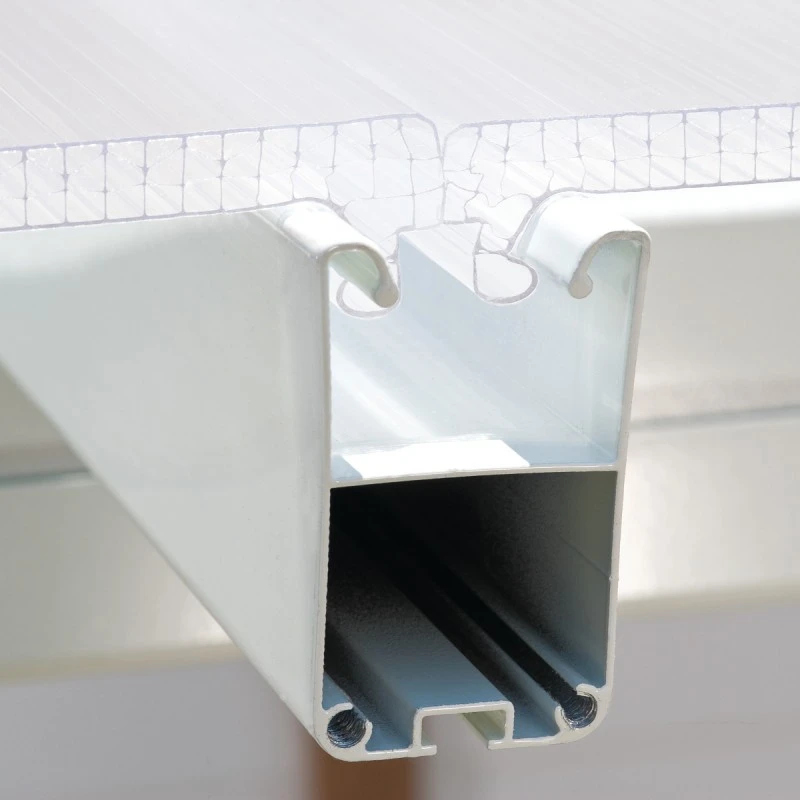 Véranda 300x546cm En Alu Blanc Et Polycarbonate 8mm Sanremo - Palram - Canopia 4 Véranda 300x546cm En Alu Blanc Et Polycarbonate 8mm Sanremo - Palram - Canopia – Image 4