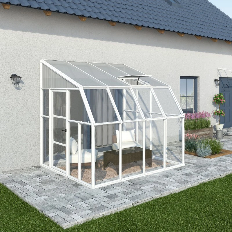 Véranda En PVC Et Polycarbonate Transparent 258x260cm Sun Room - Canopia By Palram 1 Véranda En PVC Et Polycarbonate Transparent 258x260cm Sun Room - Canopia By Palram