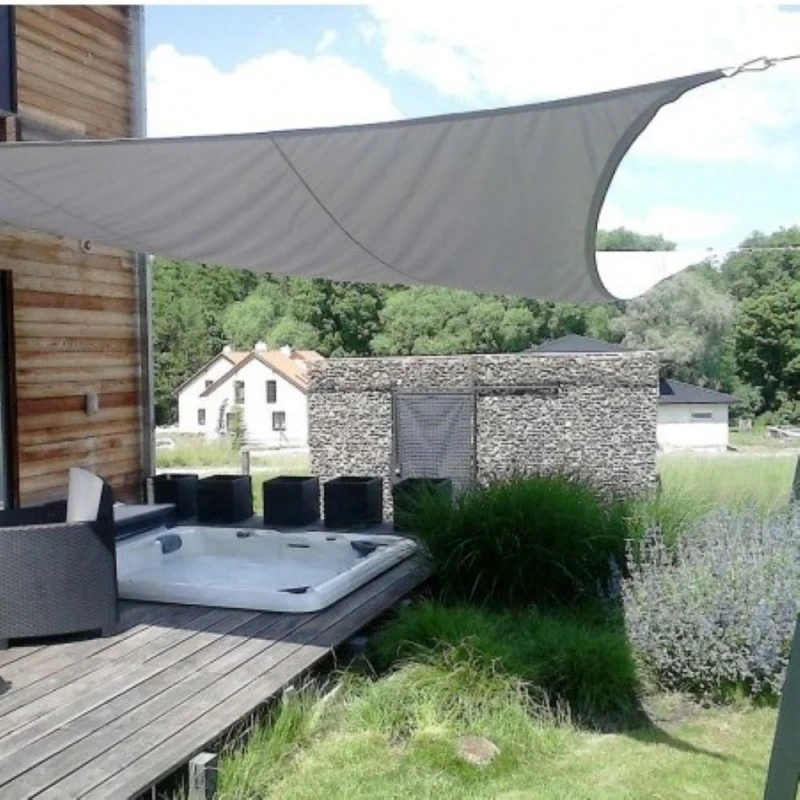 Voile D'ombrage Carrée Coolfit 360x360cm Anthracite – NESLING 1 Voile D'ombrage Carrée Coolfit 360x360cm Anthracite – NESLING