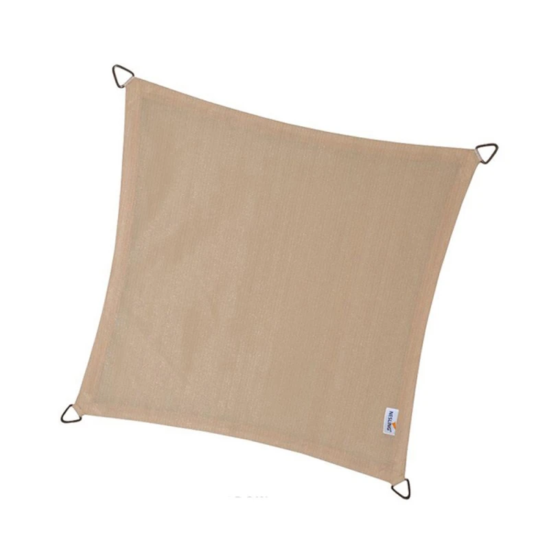 Voile D'ombrage Carrée Coolfit 360x360cm Couleur Crème – NESLING 1 Voile D'ombrage Carrée Coolfit 360x360cm Couleur Crème – NESLING