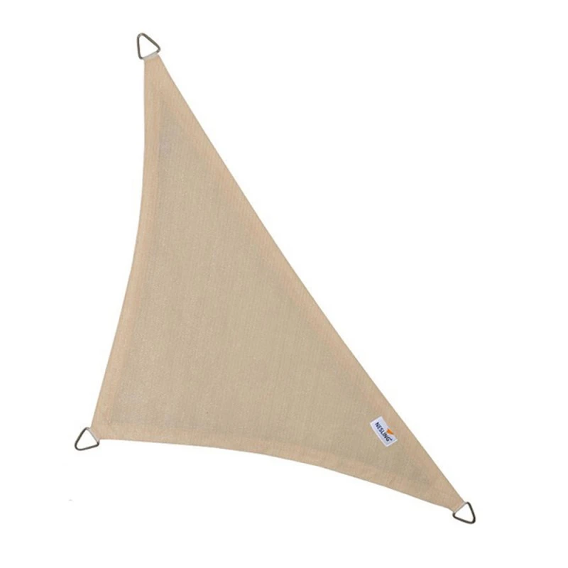 Voile D'ombrage Triangle 90° Coolfit 400x400x570cm Crème - NESLING 2 Voile D'ombrage Triangle 90° Coolfit 400x400x570cm Crème - NESLING – Image 2