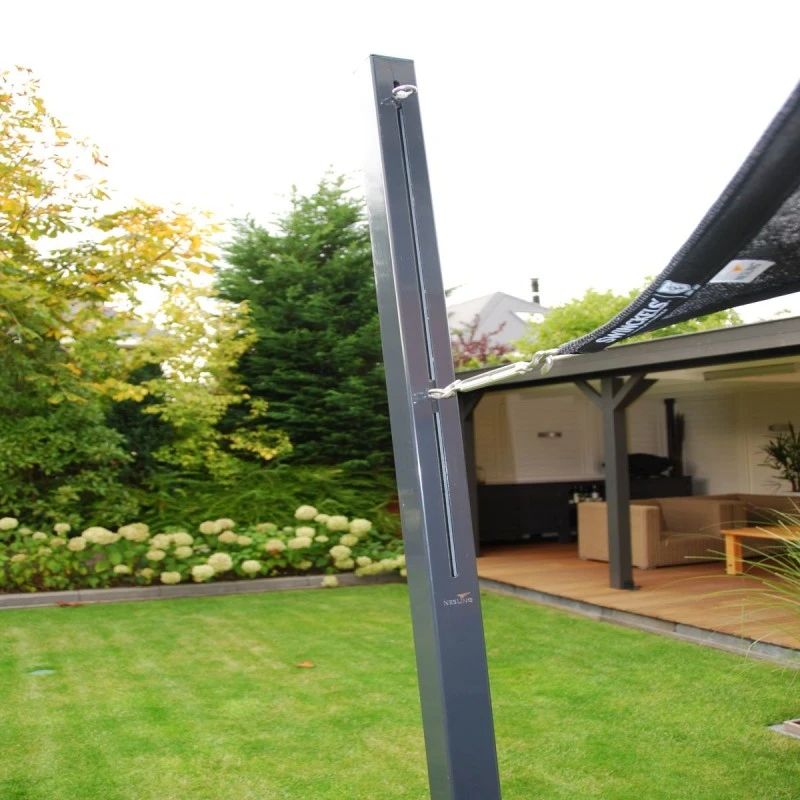 Voile D'ombrage Triangle Coolfit 500x500x500cm Anthracite - NESLING 3 Voile D'ombrage Triangle Coolfit 500x500x500cm Anthracite - NESLING – Image 3