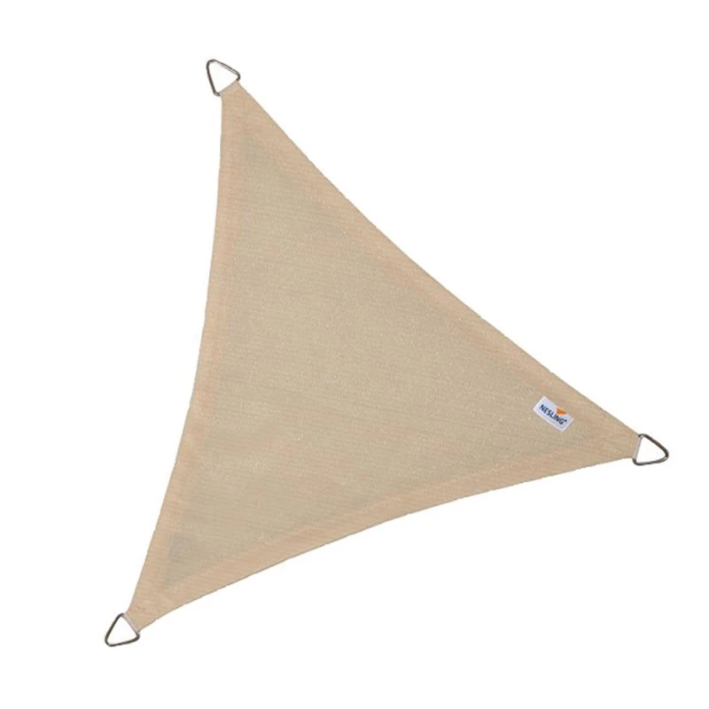 Voile D'ombrage Triangle Coolfit 500x500x500cm Crème - NESLING 1 Voile D'ombrage Triangle Coolfit 500x500x500cm Crème - NESLING